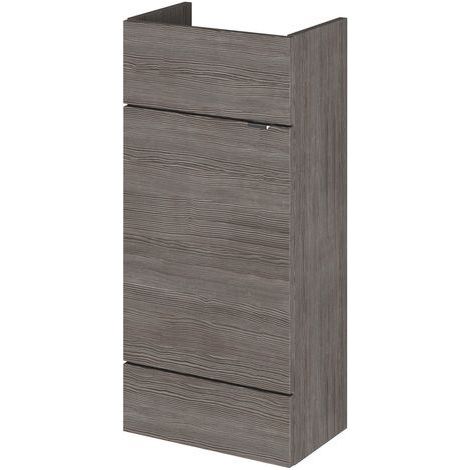 Hudson Reed Fusion Compact Vanity Unit 400mm Wide - Anthracite Woodgrain (1/4)
