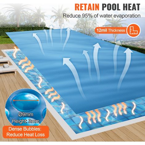 Couverture solaire pour piscine - 7 - 32 x 3 - 66 m (1/5)