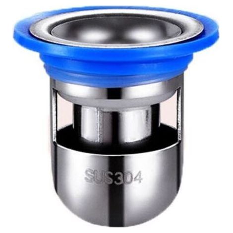 Stainless Steel Floor Drain, U-Shaped Bathtub Filter, Shower Drain, Anti-Odor Shower Hair Catcher for Bathroom, 39-46mm (Silver) (1/3)