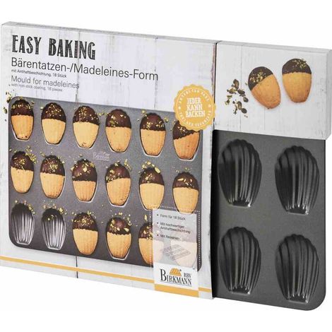 4 Einfach Backblech für 18 Madeleines - Birkmann