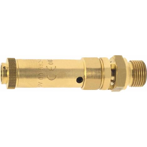 ELMAG Sicherheitsventil 10 bar, AG 1/4, DN 6, Messing (1/2)