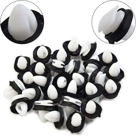 100 clips de fijación para paneles y juntas de puertas – Compatibles con Fiat Ducato – Clips universales para molduras de automóviles (1/4)