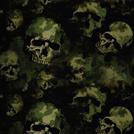 Tela decorativa para exteriores Oxford - Motivo de calavera I DX4231 (1/5)