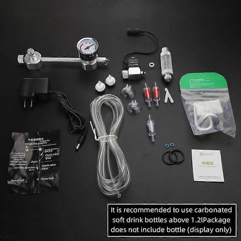Aquarium Kit CO2 DIY avec électrovanne, régulateur, diffuseur plantes, compteur de bulles pour réservoir poissons, prise plate américaine.
