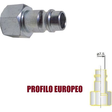 RACCORDO INNESTO RAPIDO ARIA COMPRESSA AVP ATTACCO FEMMINA 1/4 PROFILO EUR