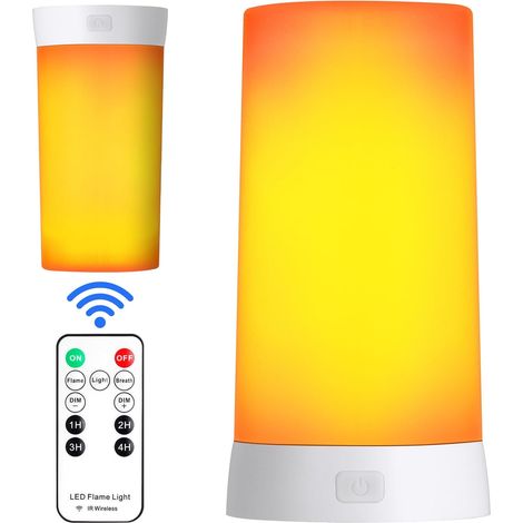Ampoule d'Ambiance LED, Rechargeable par USB, avec Télécommande Minuterie et Base Magnétique, 4 Modes d'éclairage, pour Jardin, Bar, Café, Halloween, Noël (1/5)