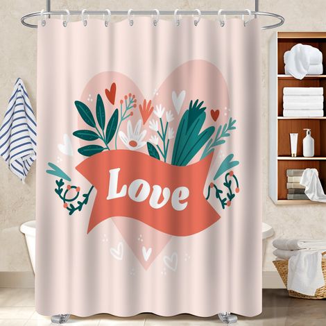 Voile de douche fluide en polyester 180x180 lavable rideau séchage rapide pour maison de vacances au bord de la mer (1/5)