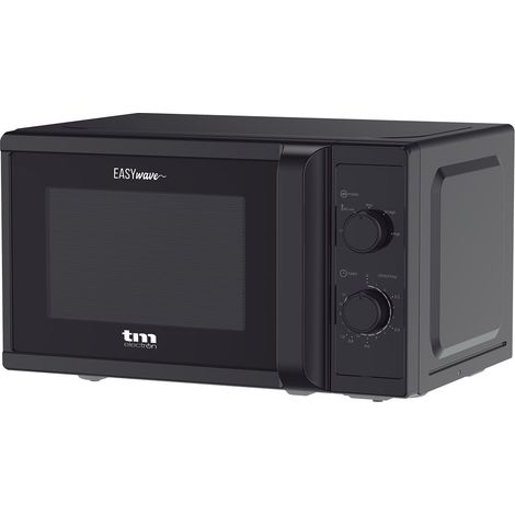 TM Electron TMPMW002BLK EASYWAVE Mikrowellenherd mit 20 Liter, 700W, 5 Leistungsstufen de, Auftaufunktion und Timer de 35 min, Farbe schwarz
