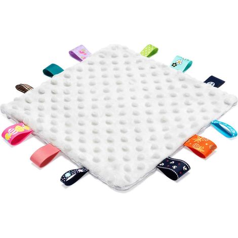 Couverture Apaisante Bébé - 25 x 15 cm - Fibre Polyester - Pour Sommeil à Domicile ou En Déplacement - 1 Pièce (1/5)