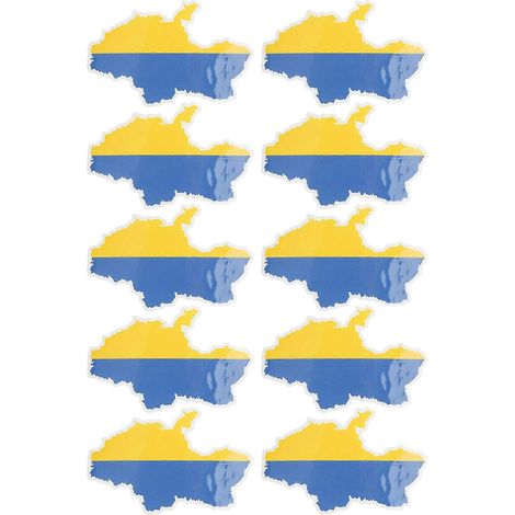 Ukraine-Karten- und Flaggenaufkleber für Auto, Fenster, Tisch, Skateboard, Laptop (1/5)