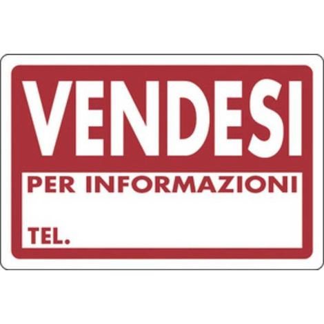 10 x TARGA SEGNALETICA VENDESI