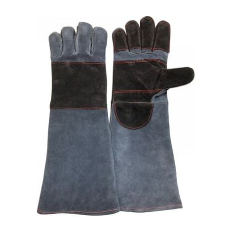 Gants de soudage 55 cm,  gants anti-coupure et anti-morsure,  isolation thermique et résistance aux hautes températures,  rembourrage en cuir (1/5)