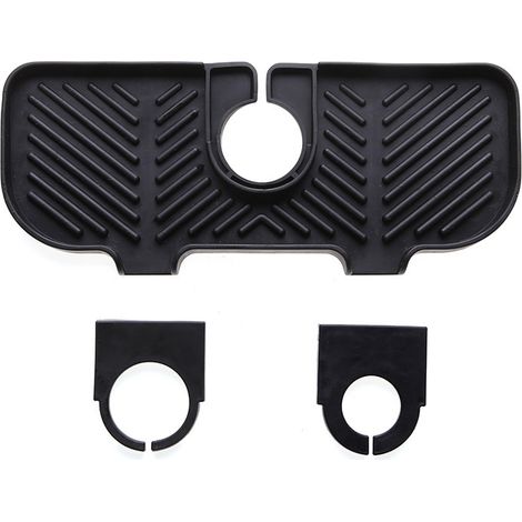 Tapis De Drainage Pour Robinet - En Silicone Alimentaire - Taille XL Avec Sortie Inclinée - Pour Évier Cuisine Salle De Bain Bar (1/5)