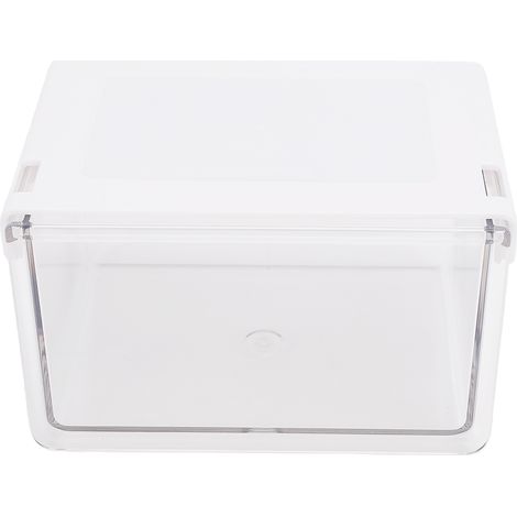 Boîte de rangement transparente sous miroir, organisateur de tiroir en PET haute transparence, ouverture inclinée à 33°, pour salle de bain, bureau ou bureau, avec glissières invisibles, taille moyenn (1/5)