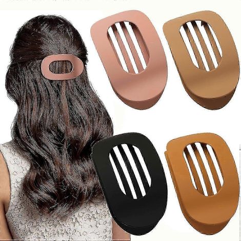 4 robuste, runde Haarspangen, bequeme französische Haarspangen für alle Haartypen (1/5)