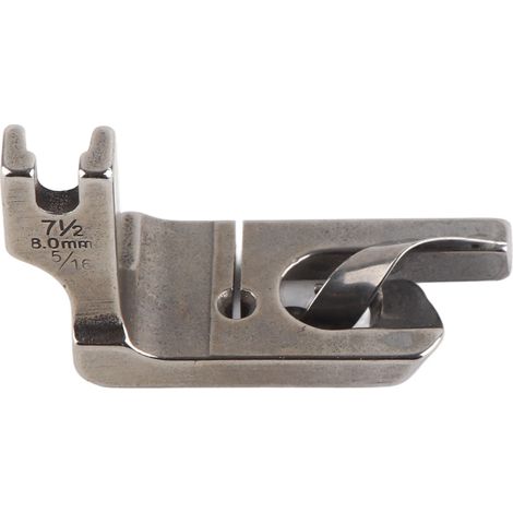 Machine à coudre industrielle universelle à aiguille unique avec pied presseur ourlet roulé (8.0MM) pour lit épais (1/5)