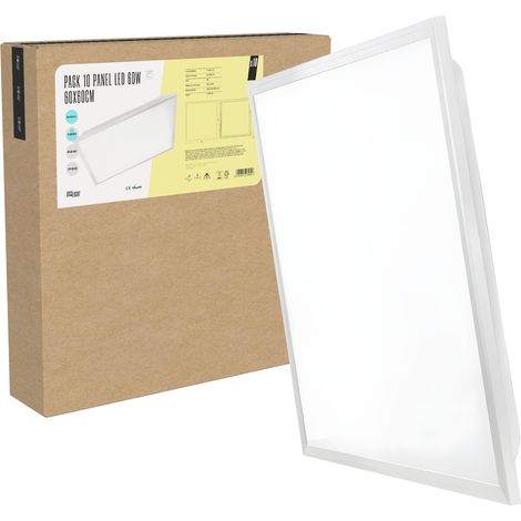 Pacchetto 10 Pannello LED 60W 5400Lm 4200ºK 60x60x3Cm 40.000H [BX3-LPT-6060-60W-W] (1/5)
