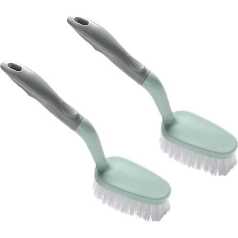 Lot de 2 Brosses de Nettoyage pour Sol et Salle de Bain Manches Longs Anti-Dérapants Fibres Résistantes pour Carrelage et (1/5)
