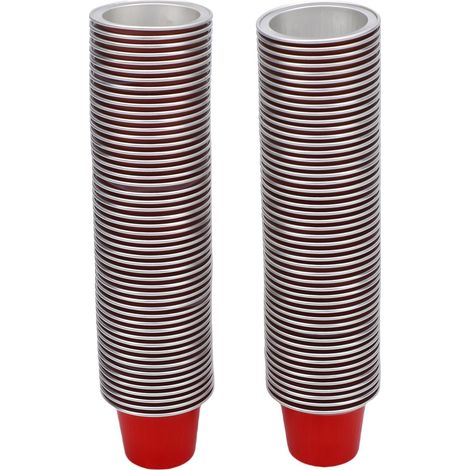 100 pièces gobelets capsules café vides 15 ml aluminium réutilisables fermeture facile pour cafetières rouge (1/5)
