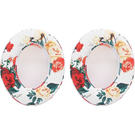 2 Pièces Coussinets de Remplacement pour Casque Monster Studio 2.0 - Blanc (1/5)