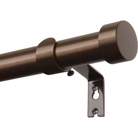 Tringle à Rideau Bronze - 1 Pièce - Métal Extensible - Réglable 80 à 218 cm - Pour Salon et Chambre - Diamètre 25 mm (1/5)