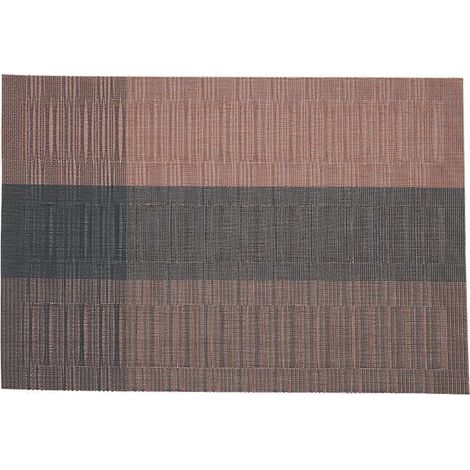 Set de table à rayures noires pour hôtel - Durable et facile à nettoyer - pour restaurant et maison - Professionnel (1/5)