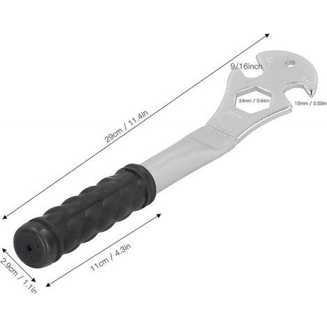 Bicycle Pedal Wrench, 15/24 mm, Tool for Removing and Installing Pedals for Mountain Bikes, Professional Bicycle Repair Tool (1/3)