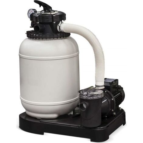 Monoblocs avec filtre injecté. Vanne supérieure 4000l/h o300 mm avec levier 6 positions et pompe 0,25 HP