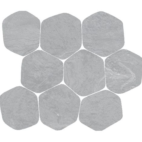 Carrelage effet pierre PIETRA SALERNO Mosaique Torino Ceniza - Naturel - - Mosaique Torino Ceniza - - Mosaique Mosaique Torino Ceniza - Naturel -