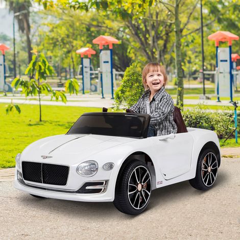 Coche Eléctrico para Niños Bentley GT Coche de Batería para Niños de +3 Años Velocidad 2,5-5 km/h 108x60x43 cm Blanco (1/5)