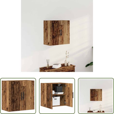 Wandregal Altholz - Wandschrank Altholz 60 x 31,5 x 60 cm Holzwerkstoff (1/5)