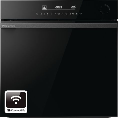 Hisense BSA66346PBGUKWIFI. Dimensione del forno: Largo, Tipo di forno: Forno elettrico, Capacità interna forno totale: 77 L. Posizionamento dell'apparecchio: Da incasso, Colore de... - BSA66346PBGWIFI (1/5)