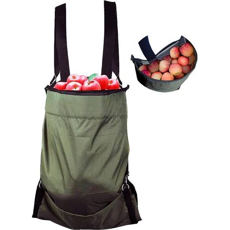 Tablier de Cueillette de Fruits - Sac de Cueillette de Fruits et Légumes en Tissu Oxford Imperméable et Durable pour le Stockage Des Fruits - Tablier pour le Verger, La Ferme (1/5)