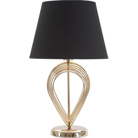 Lampe à Poser en Métal "Maxt" 53cm Or & Noir (1/5)