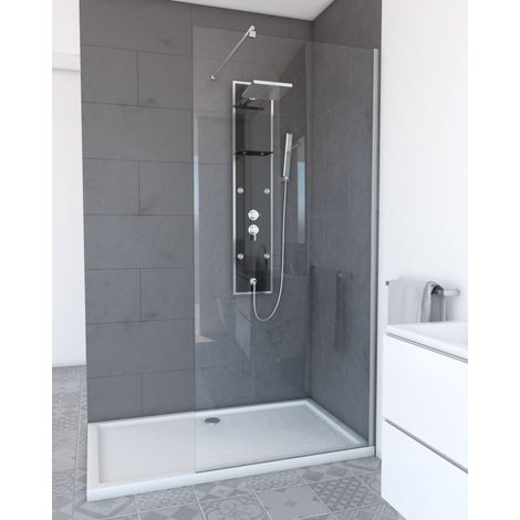 MAMPARA DUCHA ITALIANA - 90X200CM - CRISTAL TRANSPARENTE 8MM - FREEDOM 2THIN TRANSPARENTE 90 (1/4)