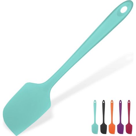 Großer Silikon Spatel 35,6cm, Hitzebeständig bis 315℃, Aqua Sky