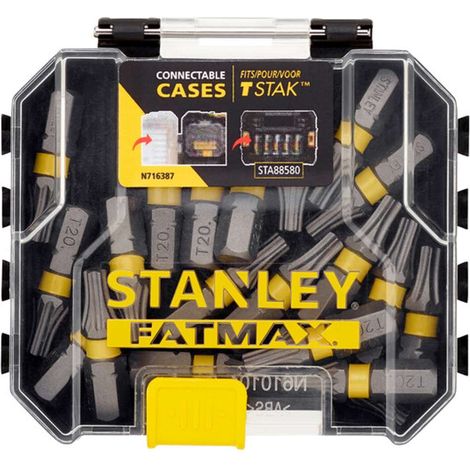 STANLEY STA88570-XJ - Box de Lagerung de 20 lose Spitzen de Schlag T20 STANLEY® FATMAX® de 25 mm (1/3)