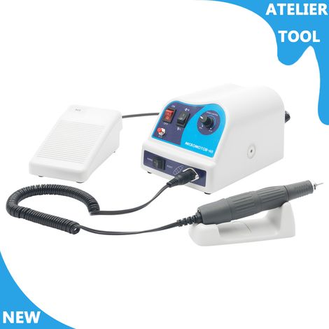 ATELIER Micromoteur de bijoux de laboratoire 80W 0-45000rpm Pour le travail de polissage ponçage gravure (1/5)