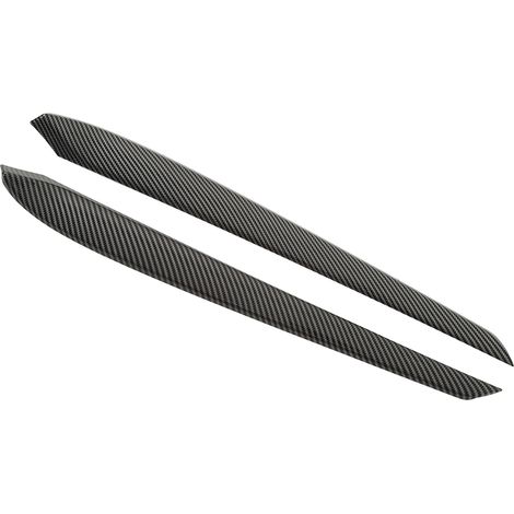 Paire de protections de panneau d'accoudoir avant aspect fibre de carbone ABS pour Tesla Model 3, habillage intérieur de porte, remplacement 2 pièces (1/5)