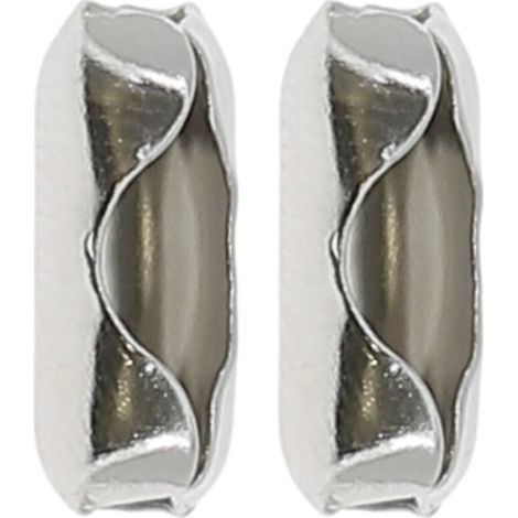 2x Arrêt de chainette de store intérieur avec boule Ø 4,5mm et pas de 6,2mm en métal chromé Accessoire Volet roulant Assemblage Butée Raccord Connecteur Cordon Vénitien (1/4)
