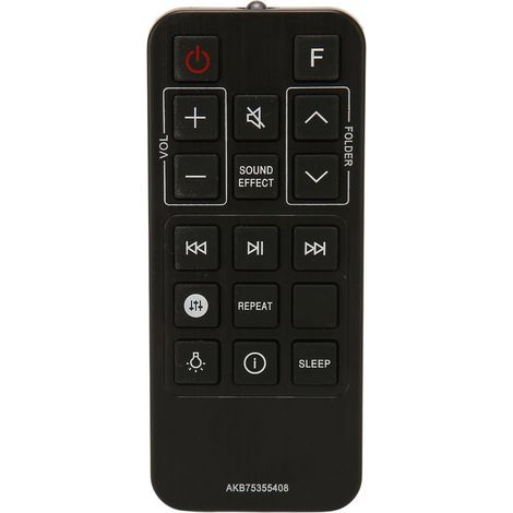 Télécommande de remplacement compatible pour soundbar AKB75355408, système audio et enceinte de maison