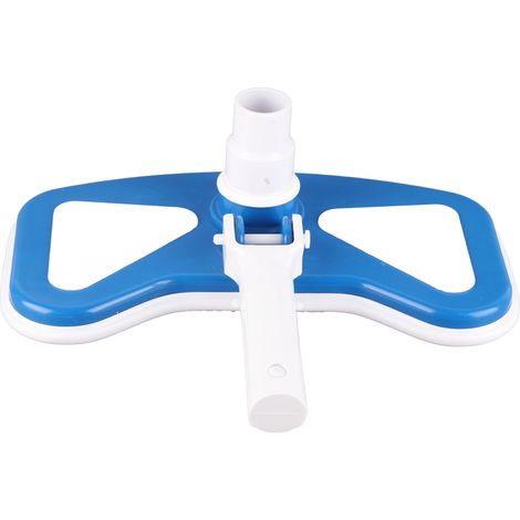 12-Zoll-Poolreinigungsbürstenkopf, blau-weißer gebogener Saugnapf (1/5)