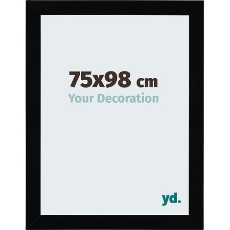 yd. - Cadre photo 75x98 - Noir Brillant - MDF - Mura