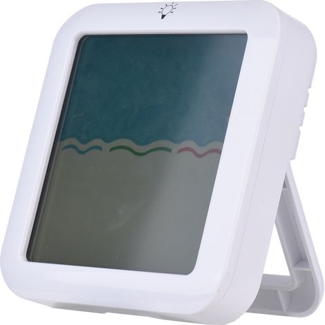 Thermomètre de piscine solaire avec éclairage ambiant RGB, capteur de température de l'eau, lumière flottante RGB, moniteur de température et d'humidité intérieure, minuterie 60-360 min, sécurité enfa (1/5)