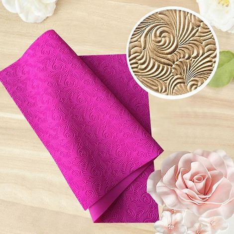 Tapis de cuisson à motifs en relief, moules à gâteaux, tapis de dentelle en sucre, accessoires de pâtisserie DIY (1/4)