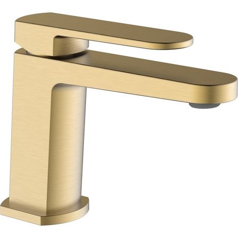 Miscelatore lavabo oro opaco con piletta click clack - serie Venere (1/2)
