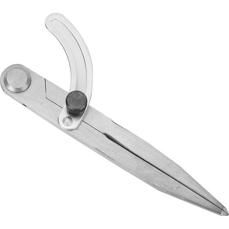 Compas en acier pour le travail du cuir, outil de pliage à espacement réglable, 155 mm (1/5)