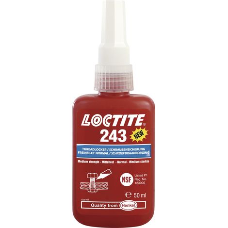 Schraubensicherung 243 10 ml mf.mv.blau NSF P1,NSF/ANSI 61 Flasche LOCTITE