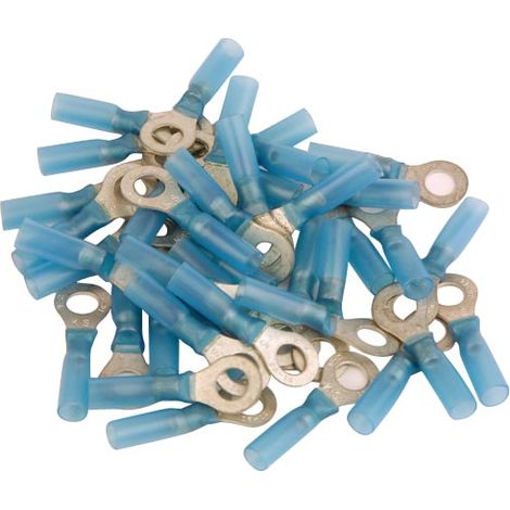 Morsetti elettrici con occhiello da 6 termoretraibili - 40 morsetti