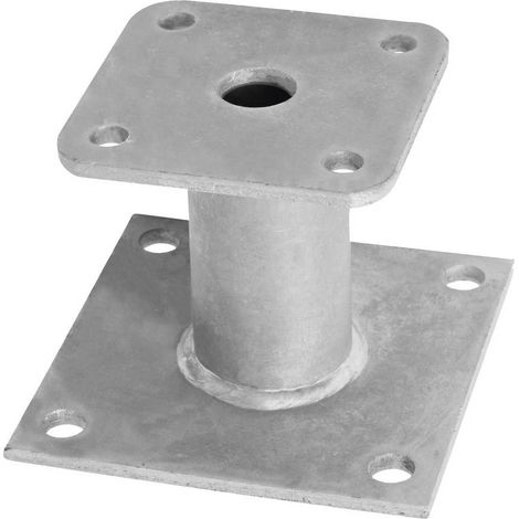 Pied de Poteau avec Platine Type Pp-60 - 60x90x80x42x4 mm - D-Work
